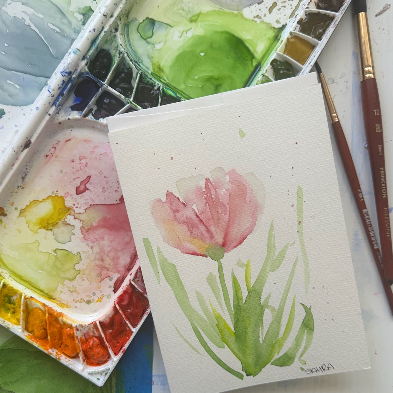 Hand Painted Greeting Cards Original Artworks