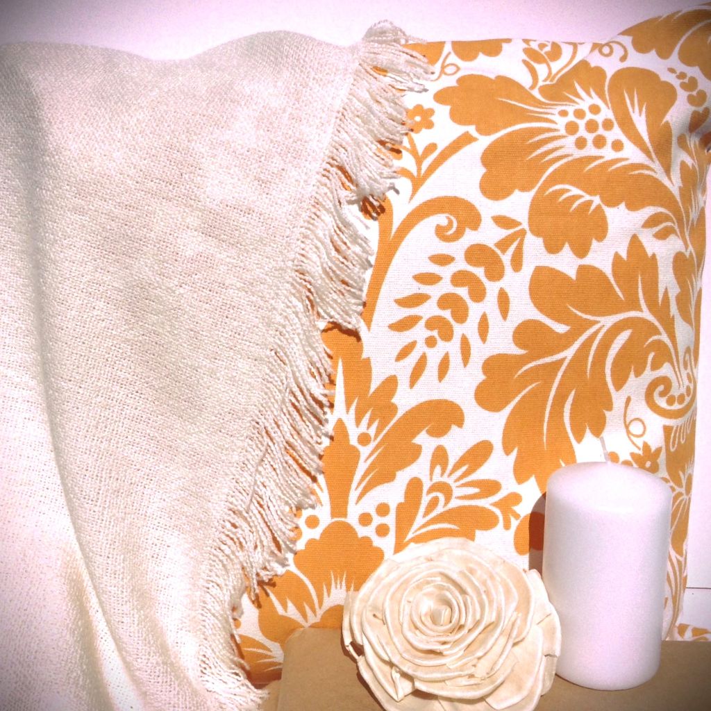 Floral cushion cover-retro style