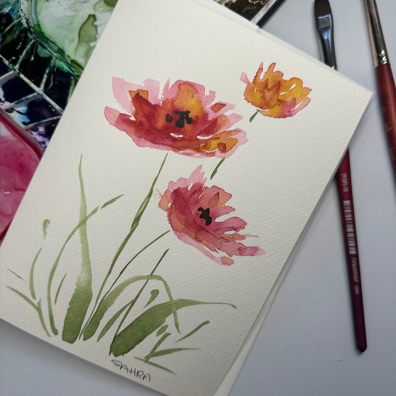 Hand Painted Greeting Cards Original Artworks