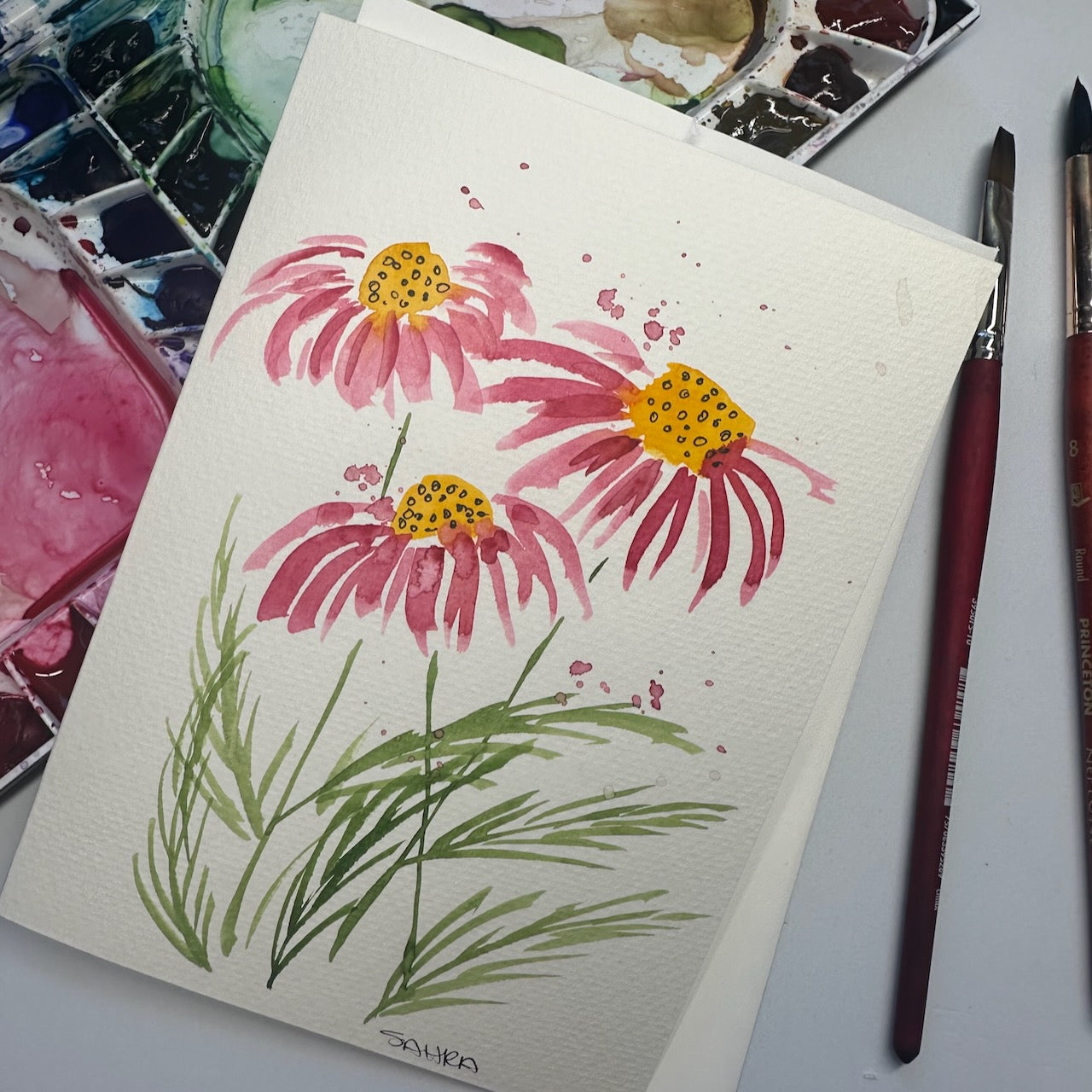 Hand Painted Greeting Cards Original Artworks