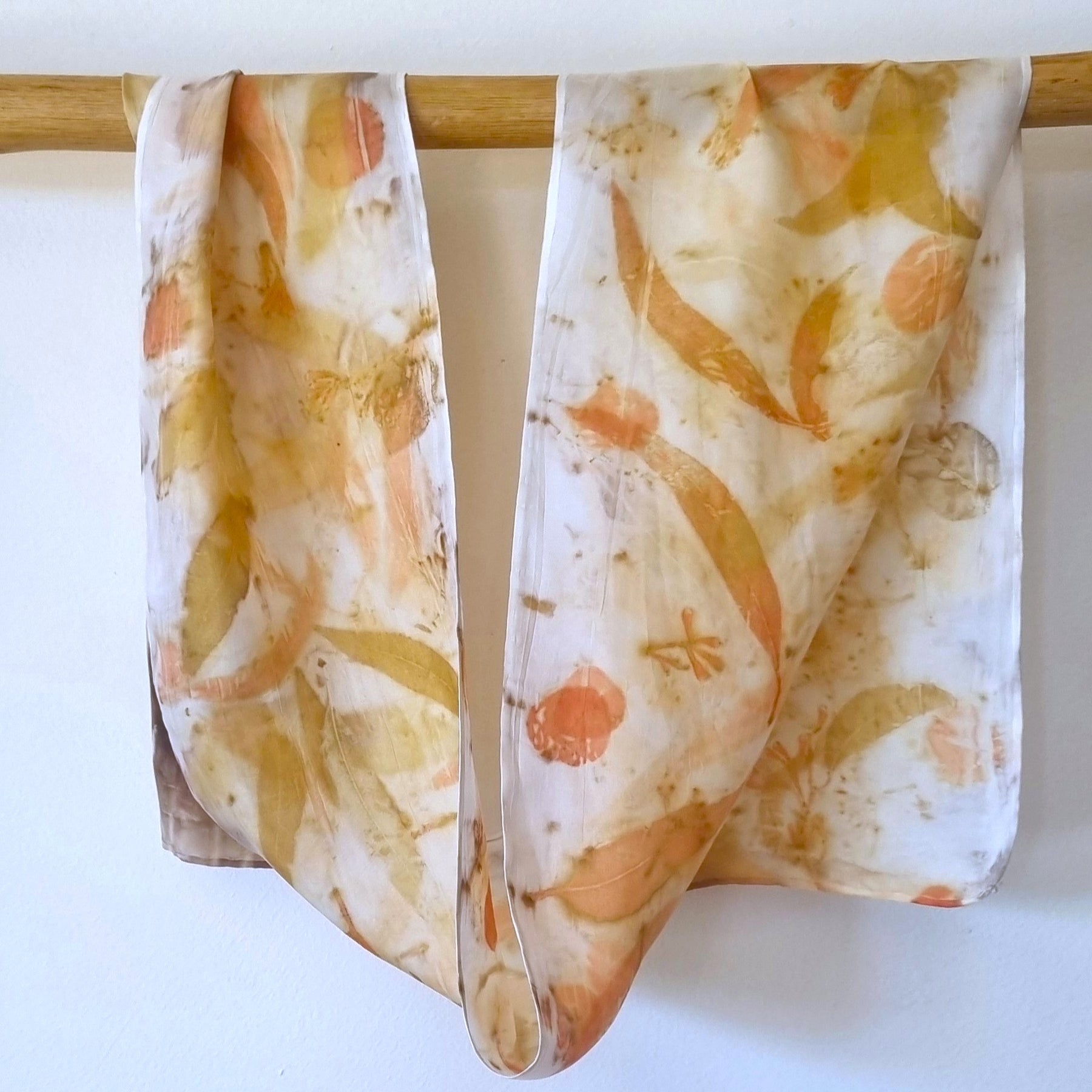 The Hazel - Limited Edition Petite Collection - Pure Silk Ecoprint Petite Scarf