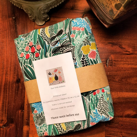 FITTED COT SHEET - JUNGLE PATTERN