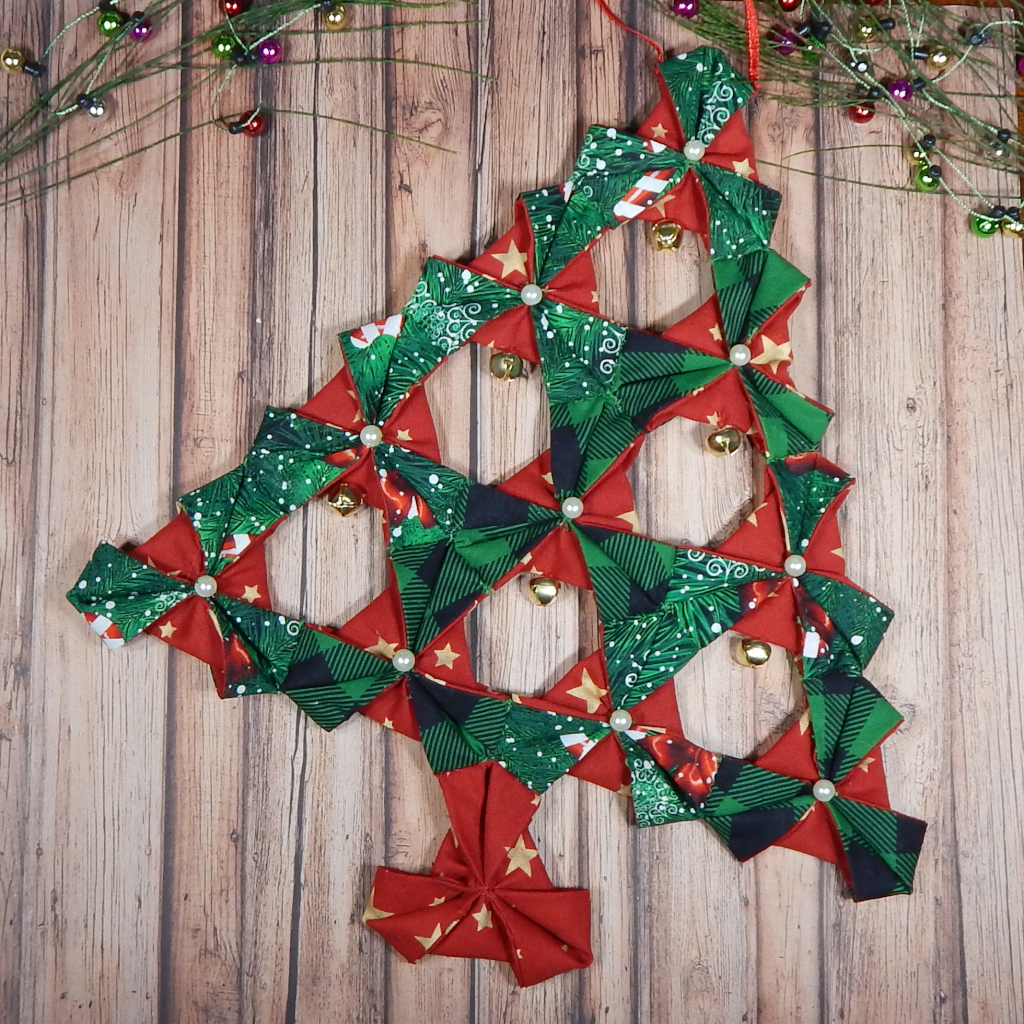 Patchwork Christmas Tree Wall Hanging,Christmas Tree Ornament