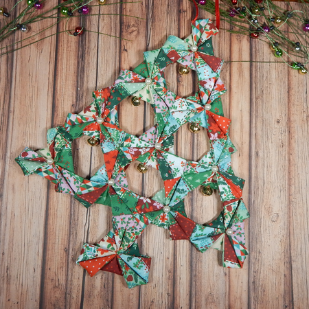 Origami Patchwork Hanging Christmas Tree,Christmas Tree Ornament,