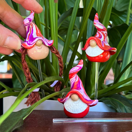 Whimsical gnome trio - Poppy, Pup & Peggle