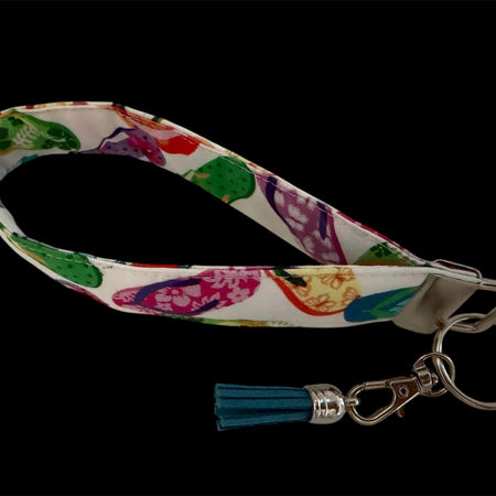 Flip Flop Fabric Keyfob, Bag Tag, Keyring