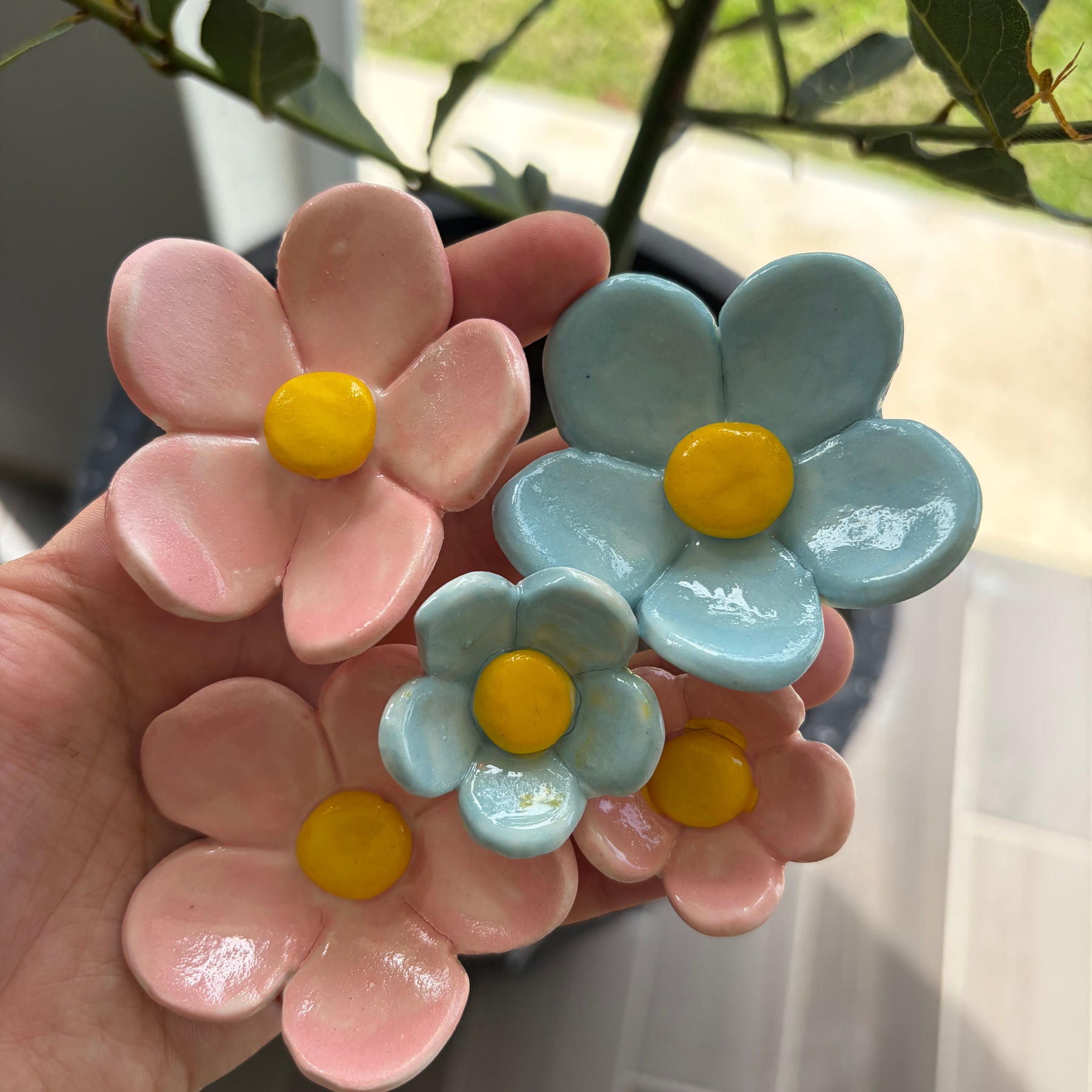 Ceramic Flowers - bunches of seconds!