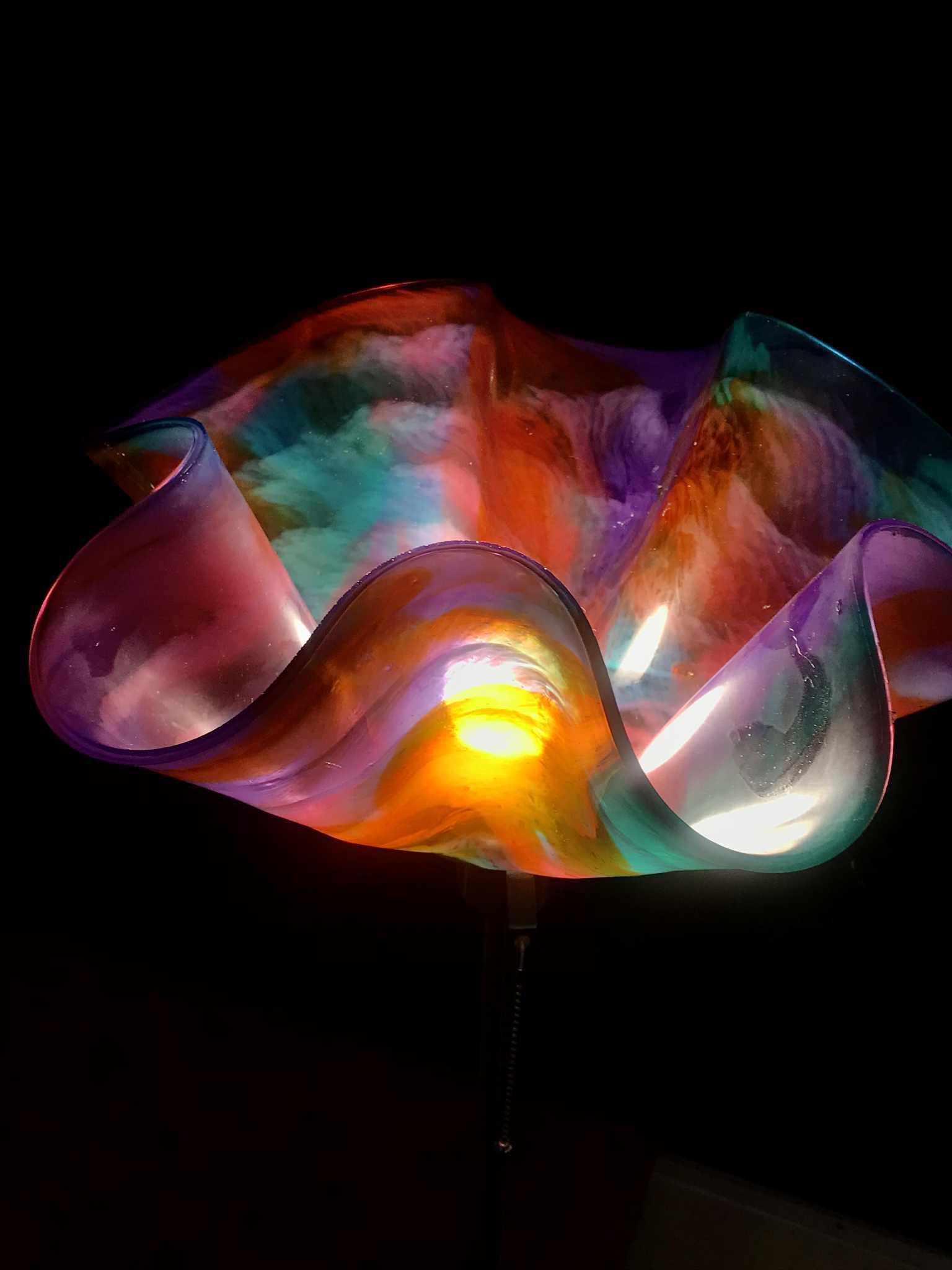 "Summer Bloom" a beautiful handmade lampshade + stand and globe