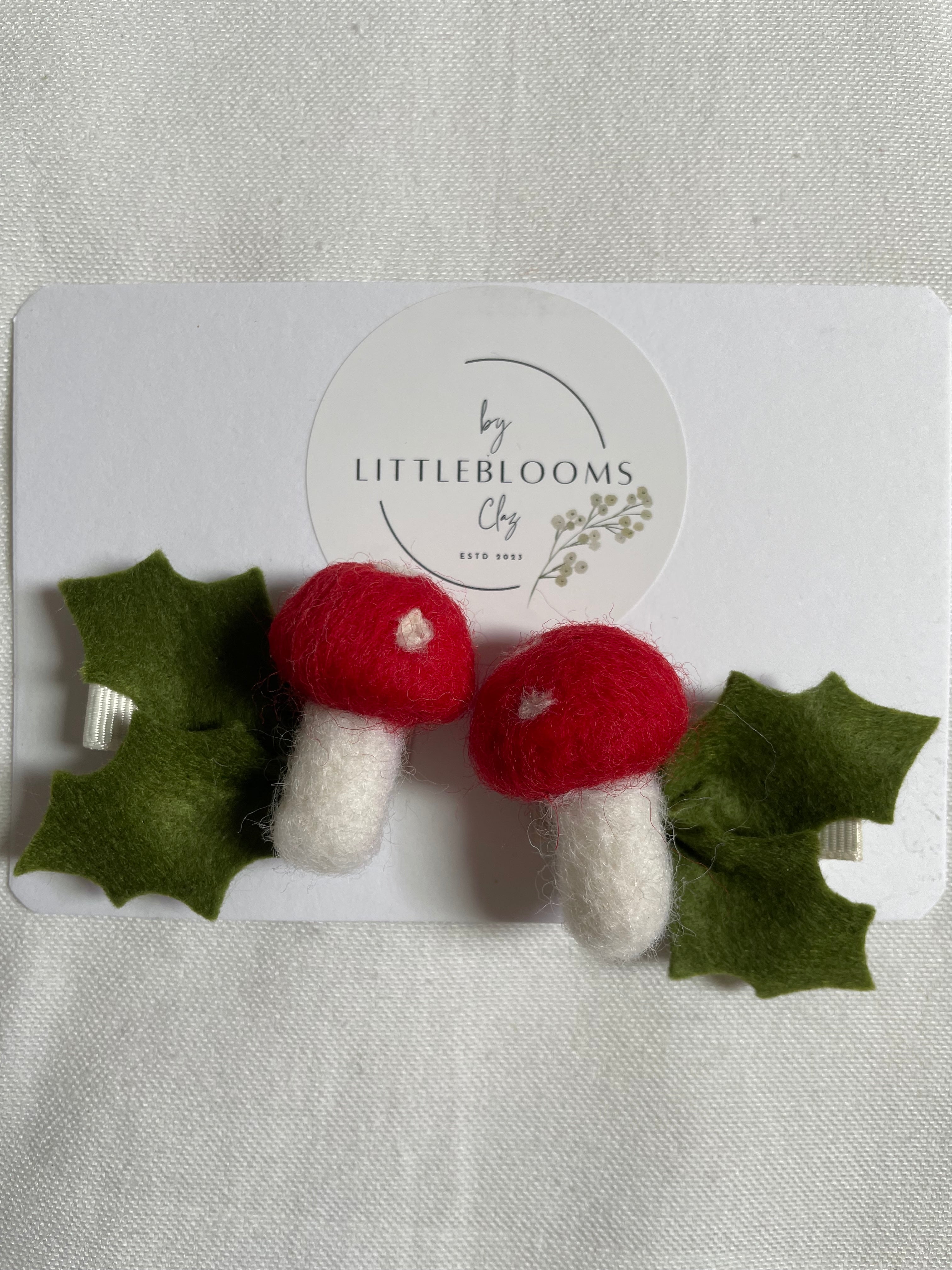 Mushroom clips - set of 2