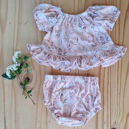 Baby Girls Top and Nappy Cover | Size 12-18mths