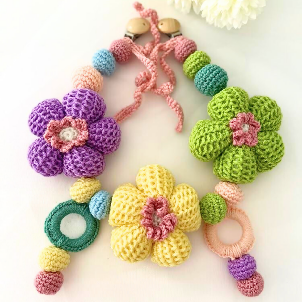 Crochet Pram, Stroller, Crib Daisy Chain,Cot Decor