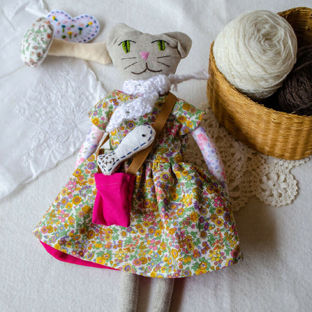 Furr-ever friend - Tracy, The Beach-Loving Cat With a Heart Full of Sunshine - One-of-a-Kind Soft Toy