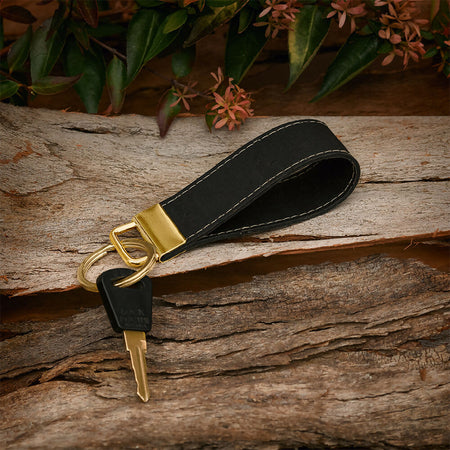 Cork Leather Key Fob|Key Ring - Compact & Stylish Key Holder