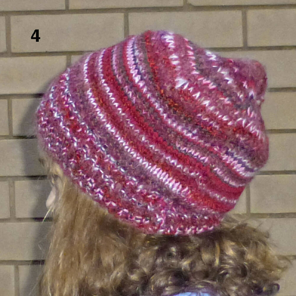 Adult beanies, extra soft. Hand knitted. Free shipping.