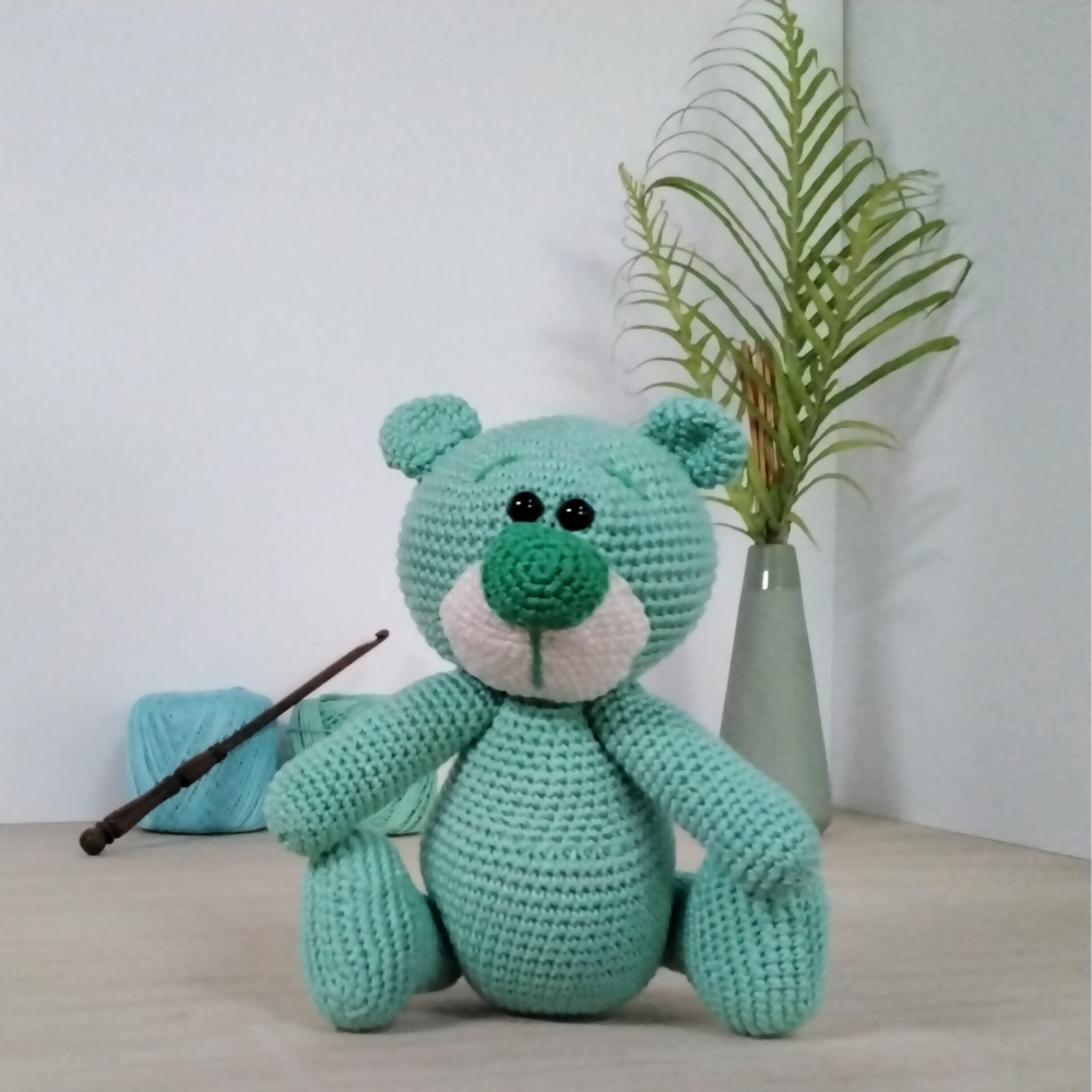 Little-green-teddy-front-Australian-made-watch-the-birdy-crochet