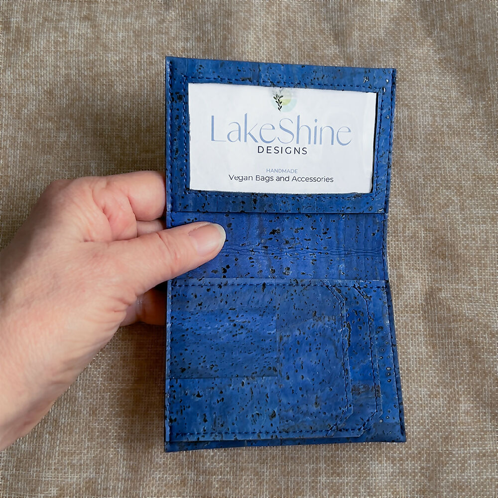 LakeShine Designs_Slim ID Wallet_Blue_Front