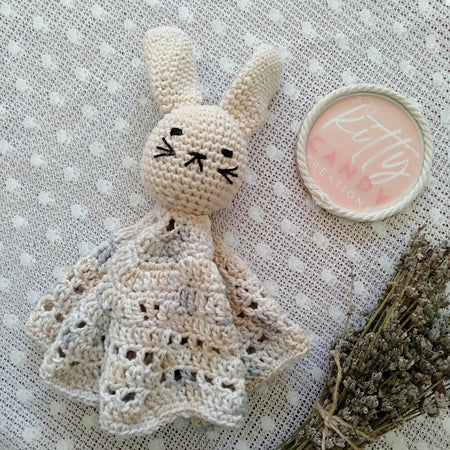 Handmade Crochet Mini Lovey Blanket/Comforter - 100% Cotton