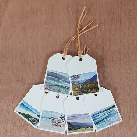 Gift Tags - Set of 6 - Mountains to Seaside