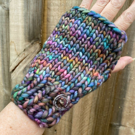 DOWNLOAD - Chunky Handwarmer Knitting Pattern, Mitten Knitting Pattern