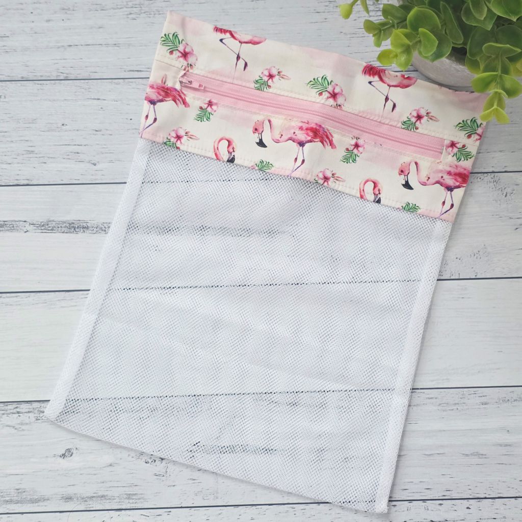 Wash Bag, Small - Lingerie/Delicates, Strawberries or Flamingos or Grevillea