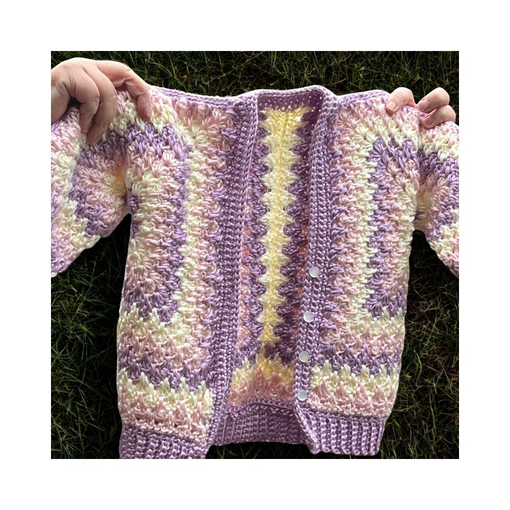 Handmade Crochet Hexi Cardigan | 1-2 years