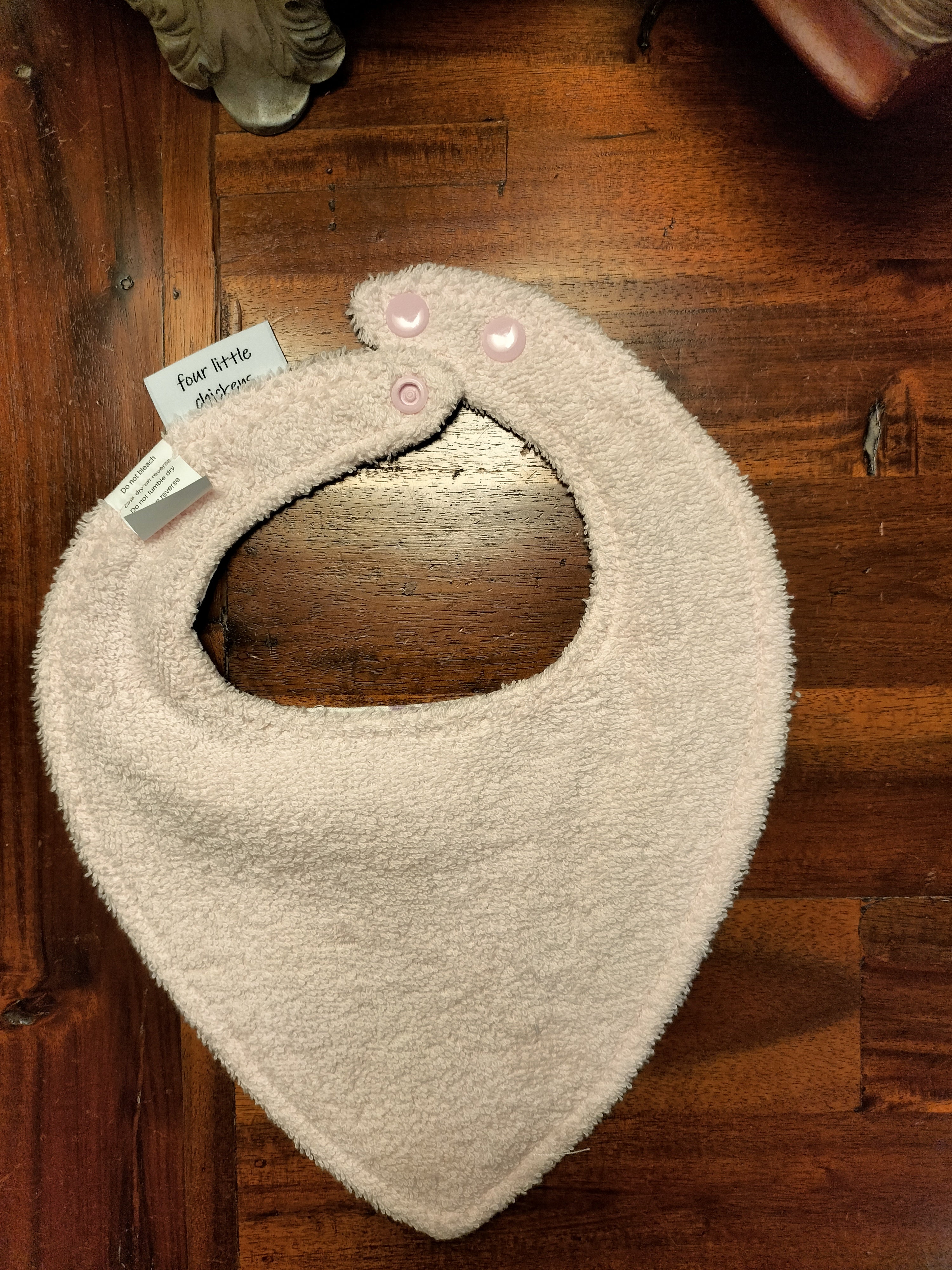 BALLERINA BIB PINK TOWELLING