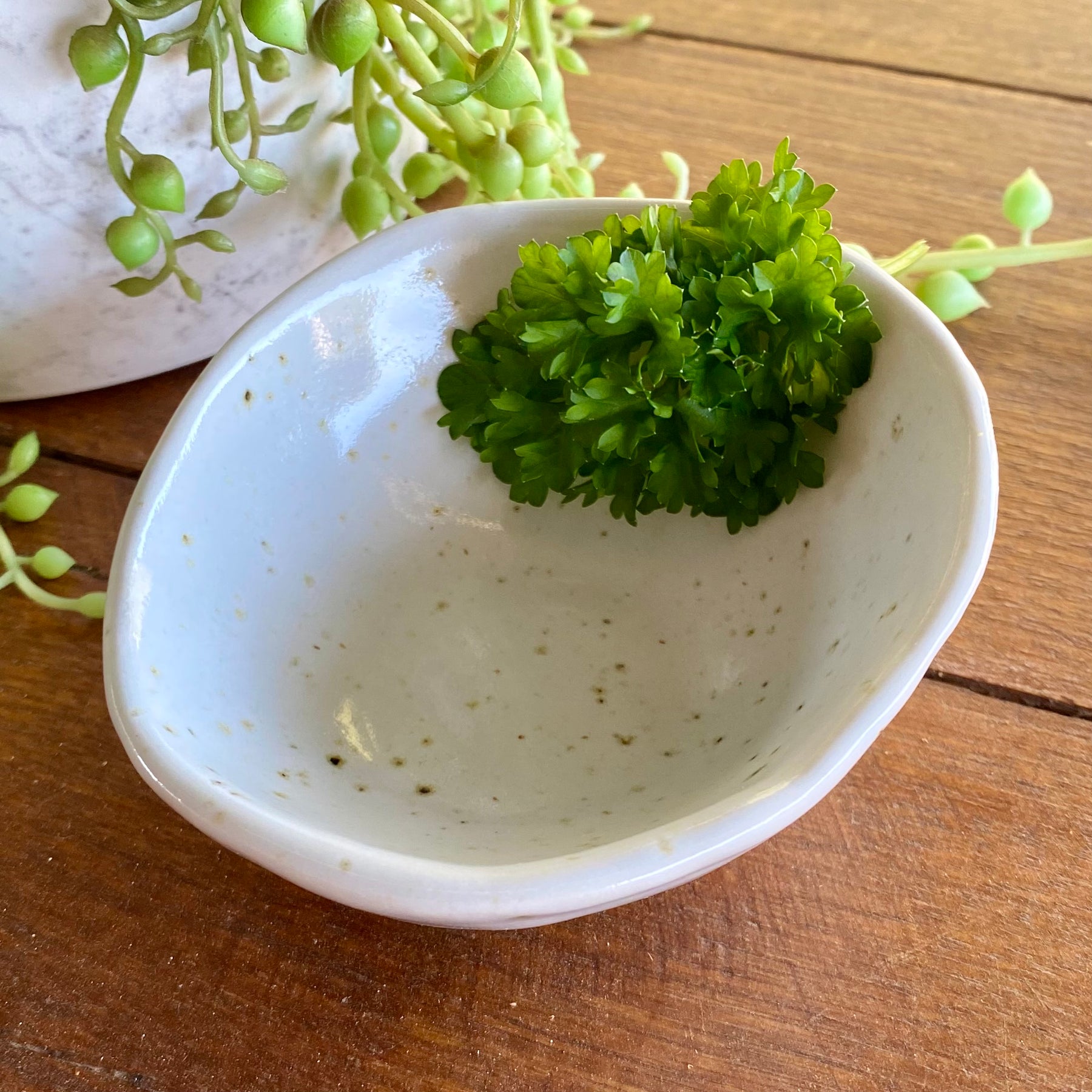 Handmade Ceramic Herb Stripper/Handmade Pottery