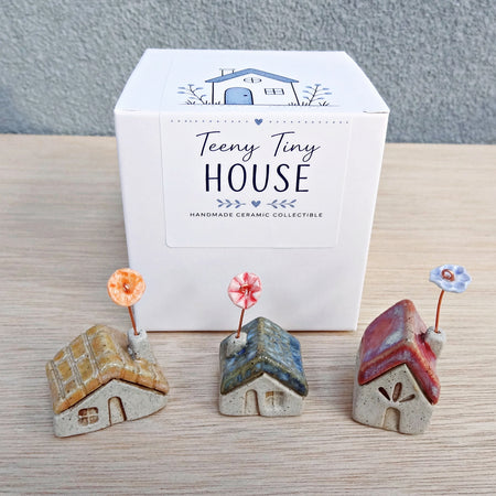 Tiny ceramic house blind box. Collectable miniature ceramics surprise box