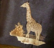 Giraffe Brown Silk Cushions