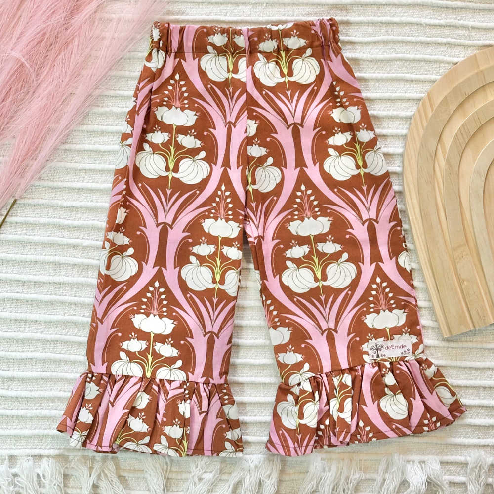 Girls Retro Bloom Ruffle Pants – Size 2