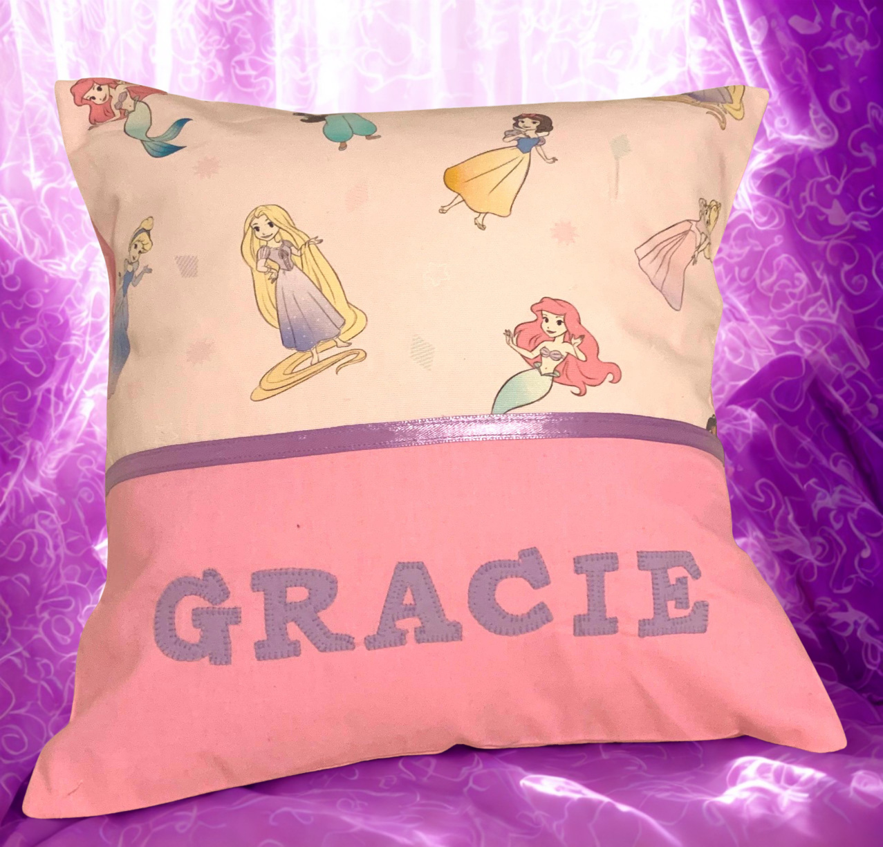 Childrens Cushion Cover, Handmade, Personalised