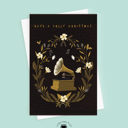 Play It Again Christmas Card