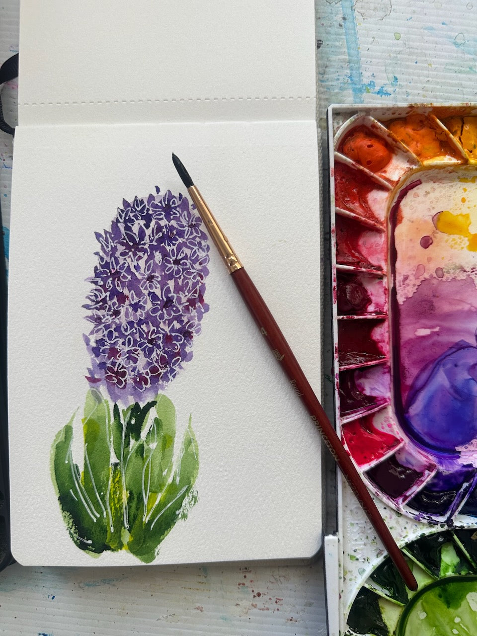 Greeting Card Painting Tutorials ~ Flowers