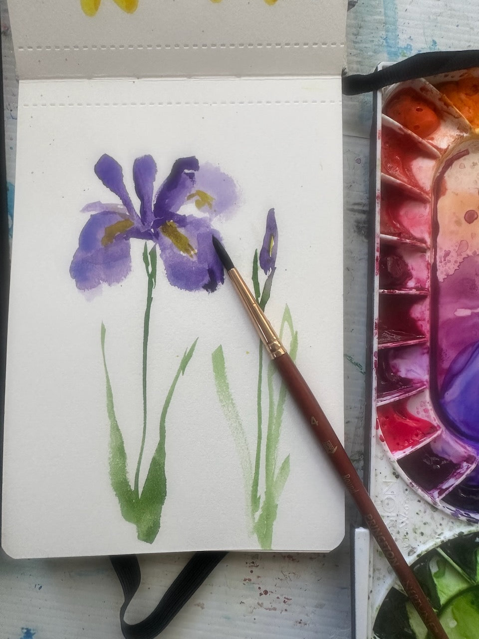 Greeting Card Painting Tutorials ~ Flowers