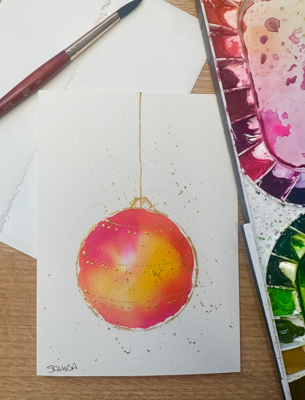 Greeting Card Painting Tutorials ~ Christmas