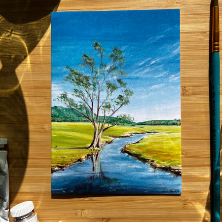 Greeting Card - River Tree