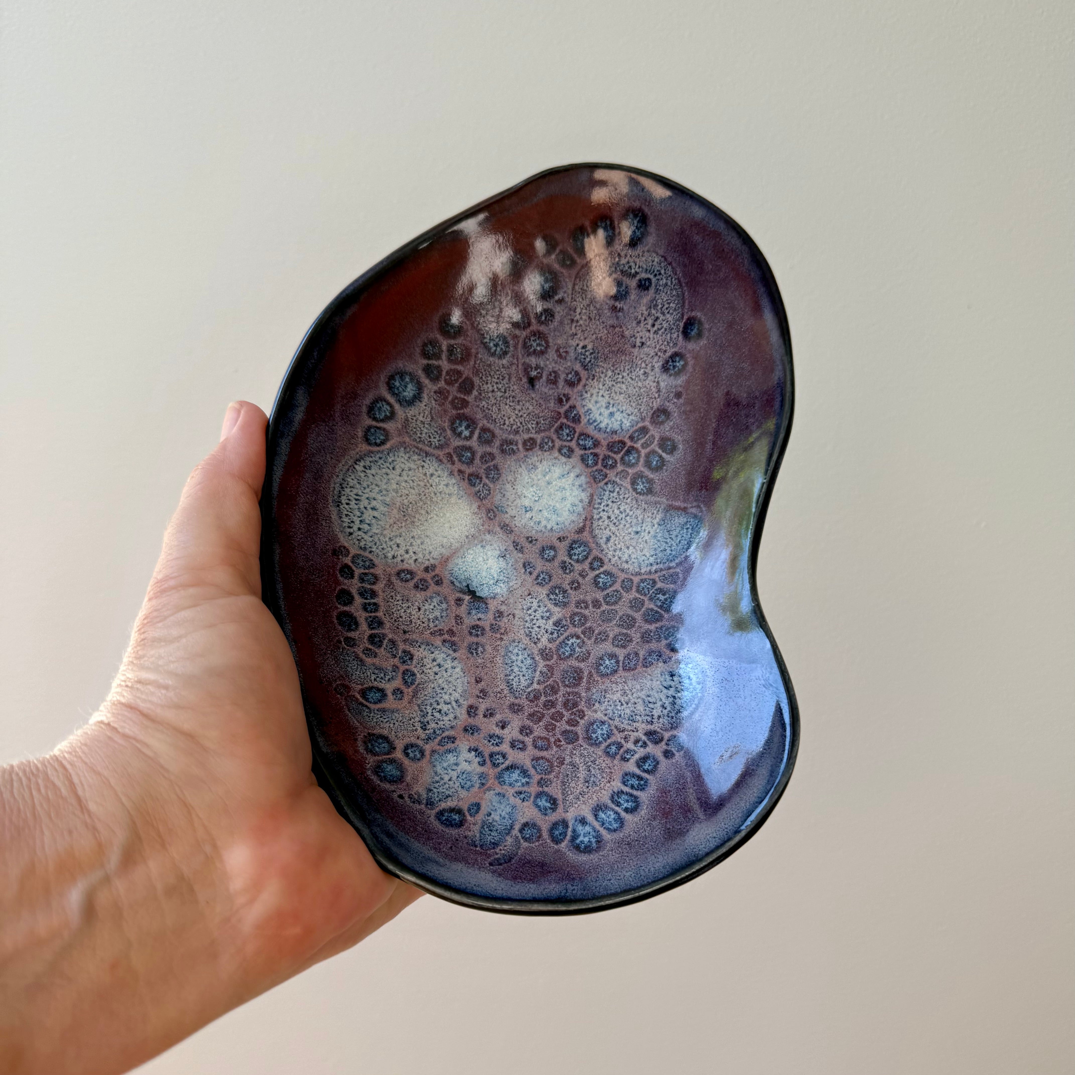 Handmade Shallow Bowl | Organic Shape Serving Dish