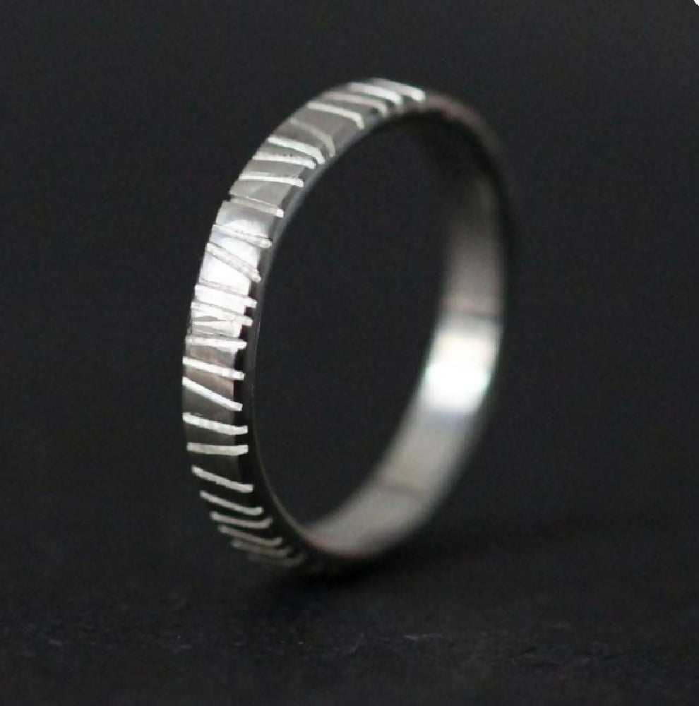 Chunky silver ring