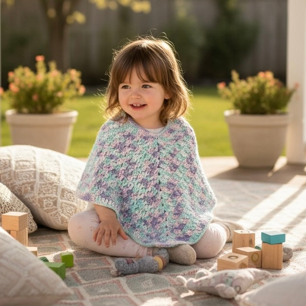Juliette | Handmade | Crochet Toddler Poncho 1-2 years