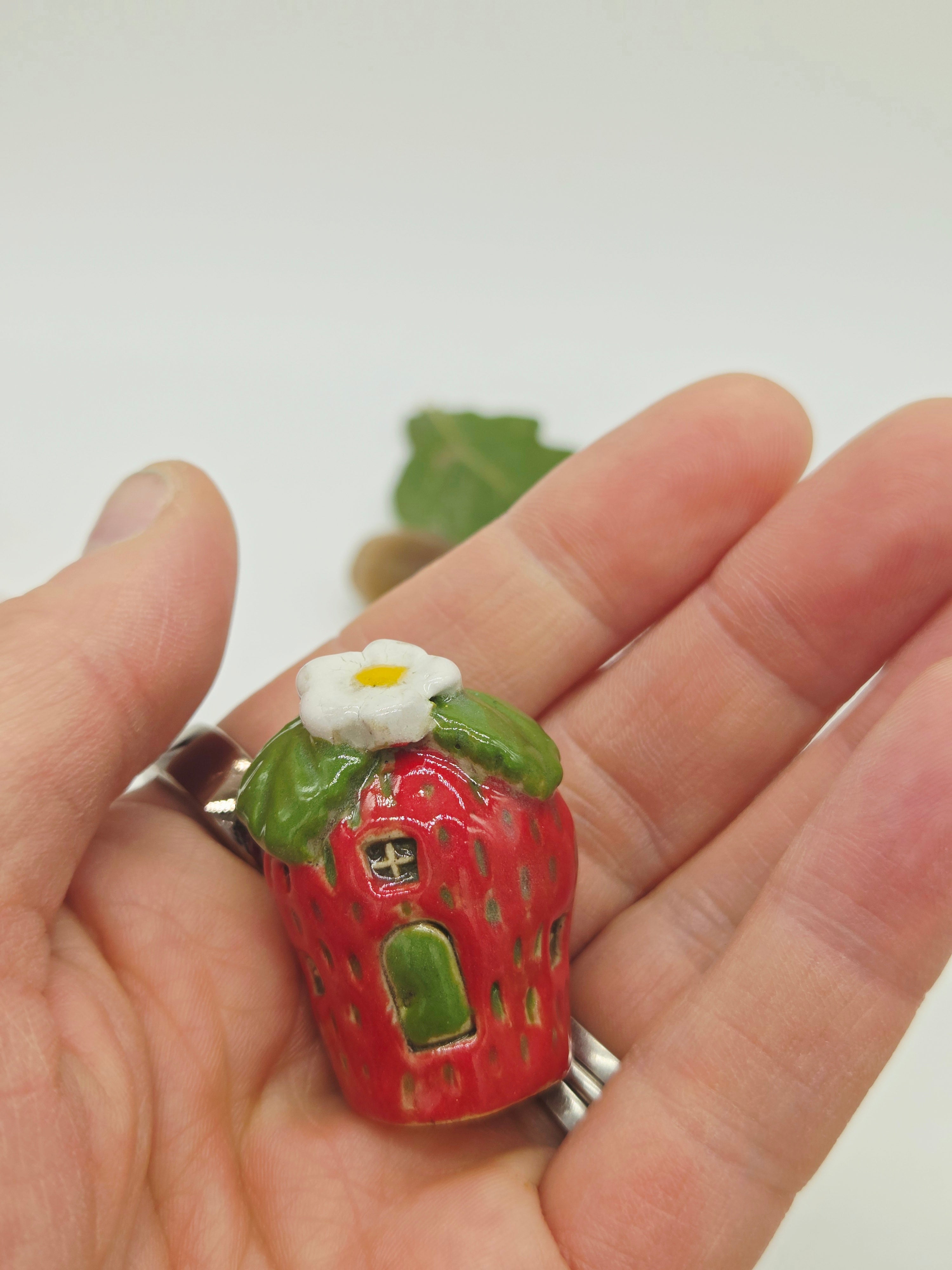 Strawberry Tiny Cottage - Green Door