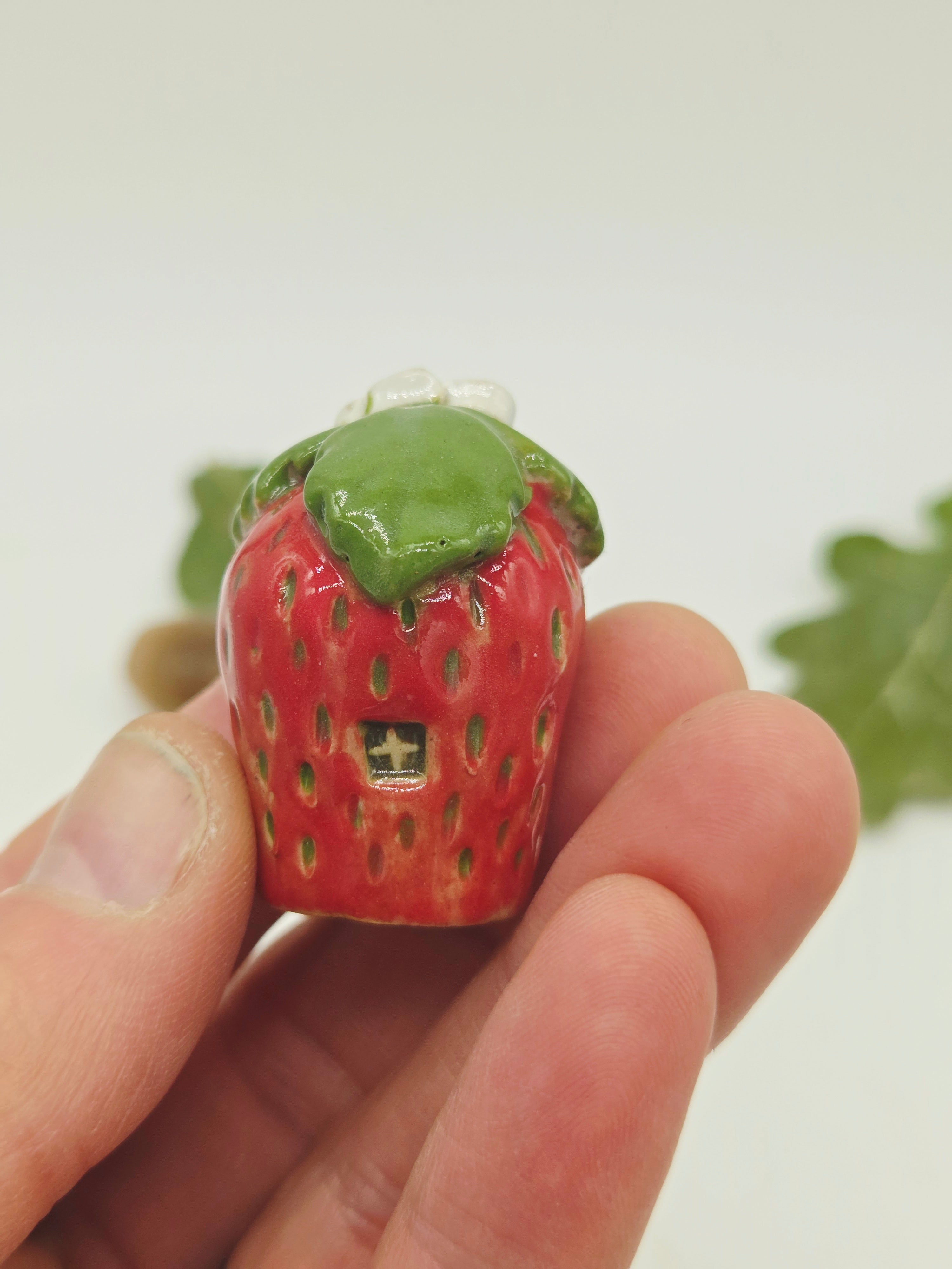 Strawberry Tiny Cottage - Green Door