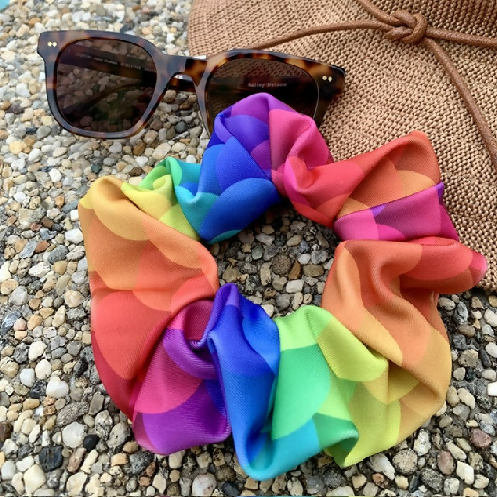 Mermaid Rainbow Swim Scrunchie