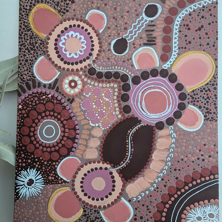 Because of Her  Painting Series.  Signed Originals Acrylics on Canvas