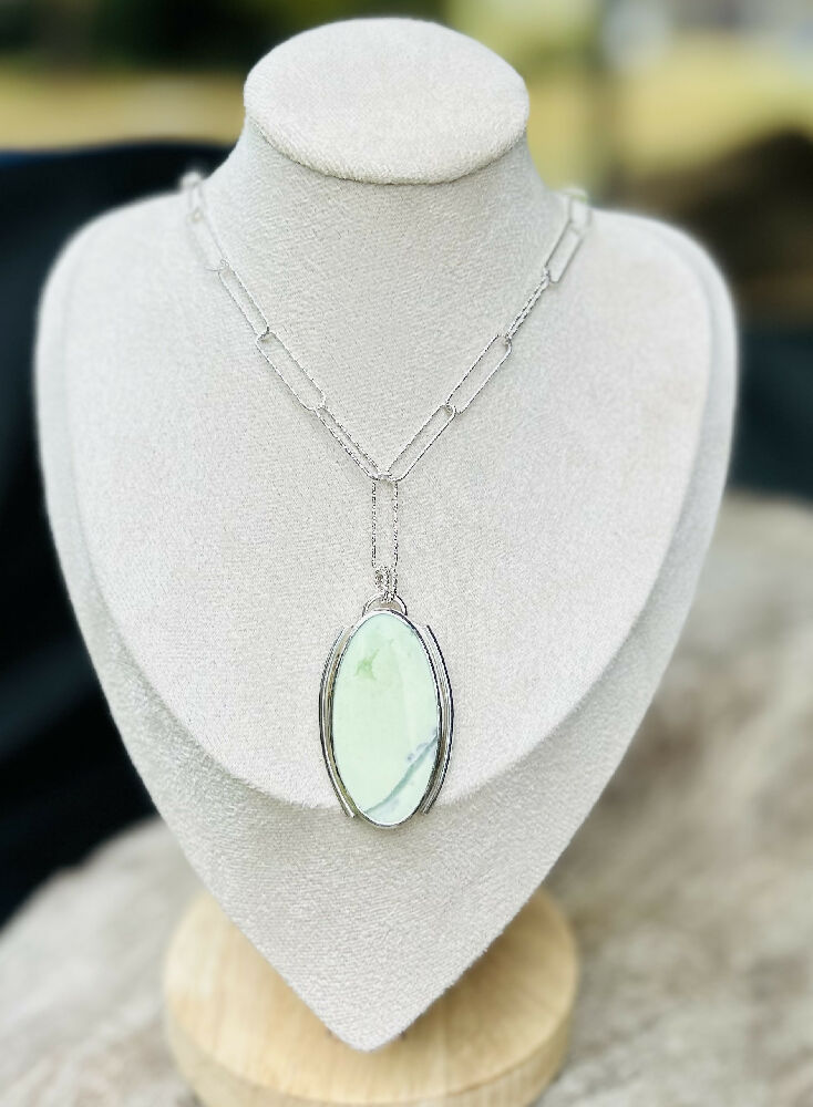 Lemon Chrysoprase Pendant