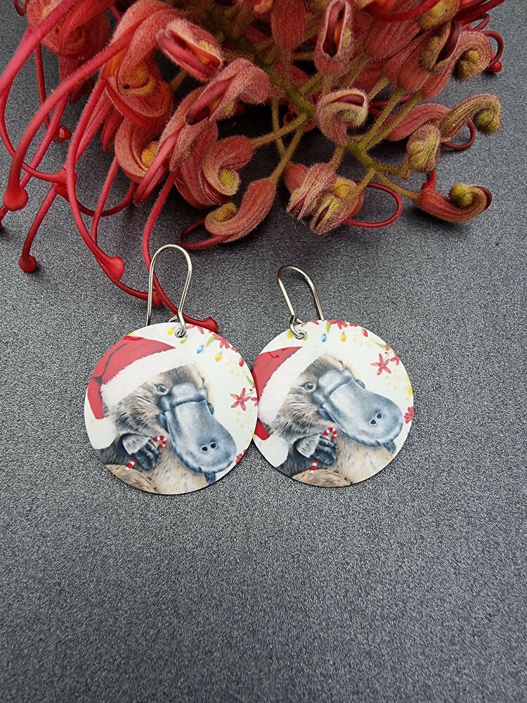 PLATYPUS AUSSIE CHRISTMAS - earrings