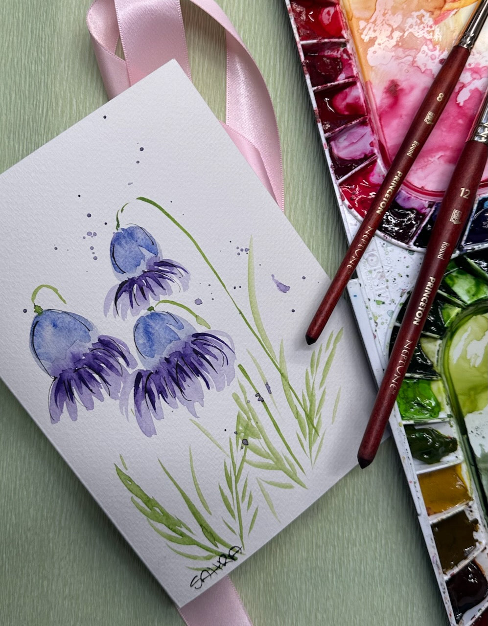 Hand Painted Greeting Cards Original Artworks