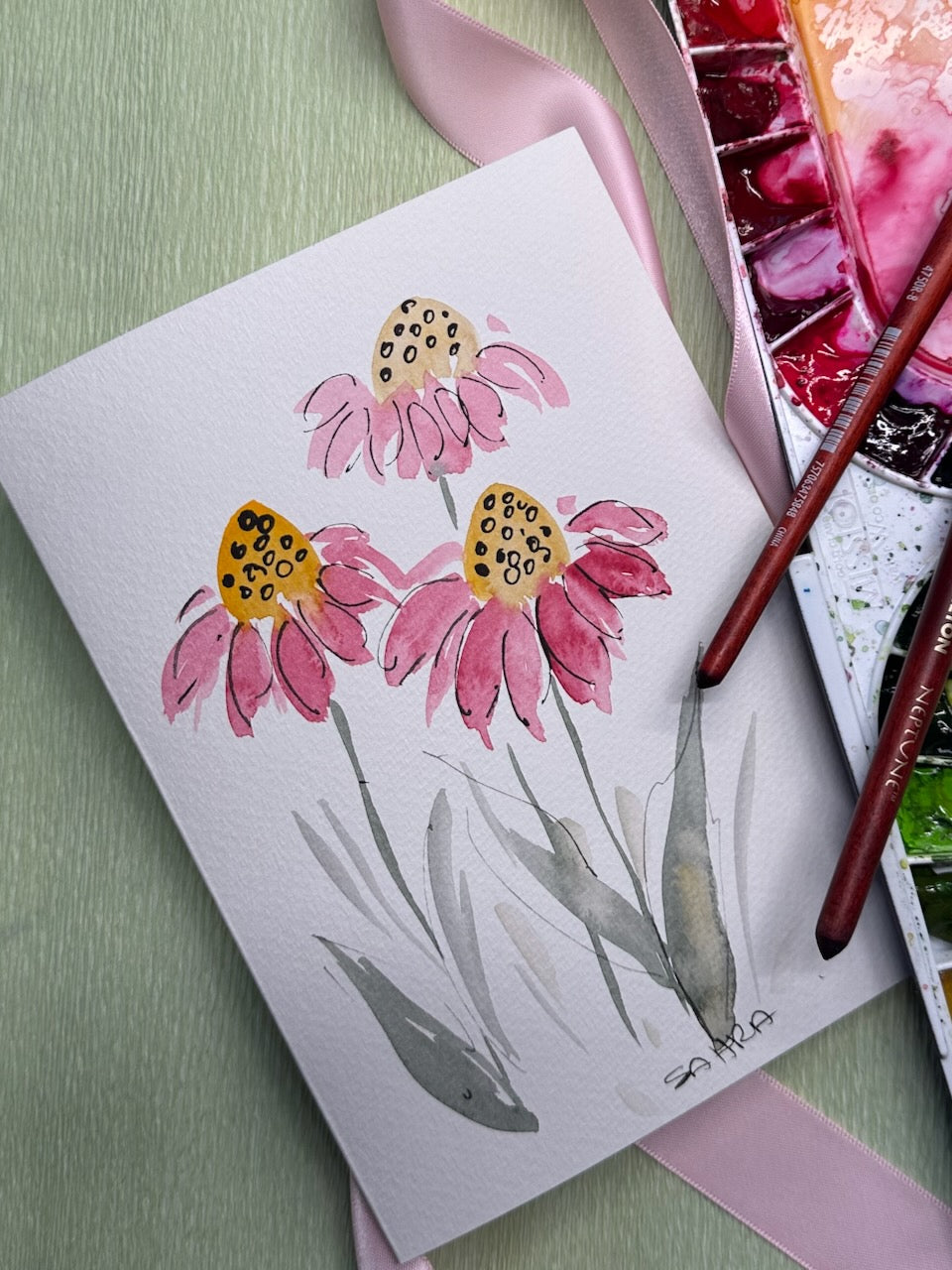 Hand Painted Greeting Cards Original Artworks