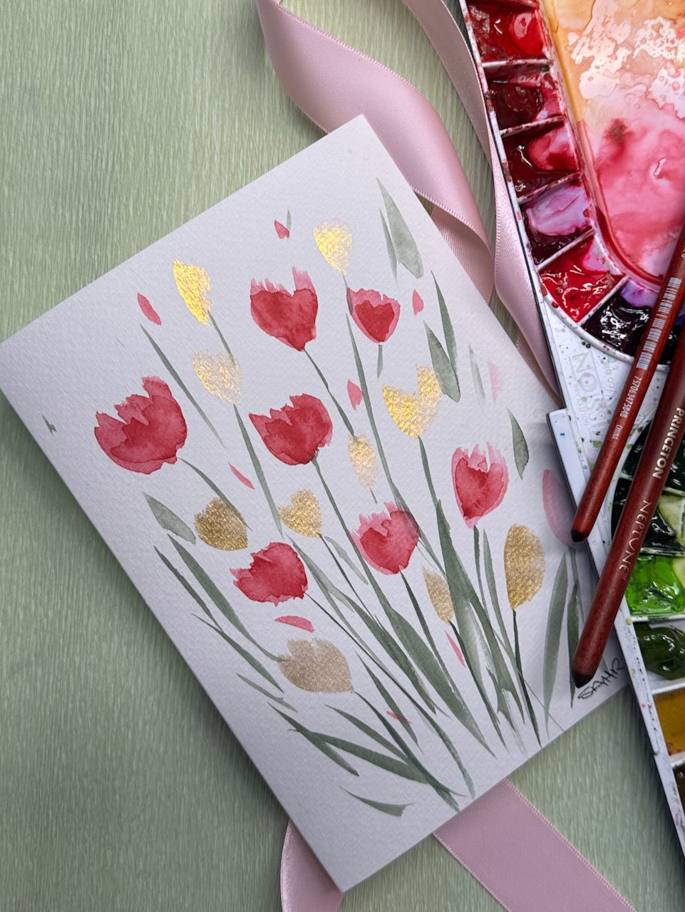 Hand Painted Greeting Cards Original Artworks