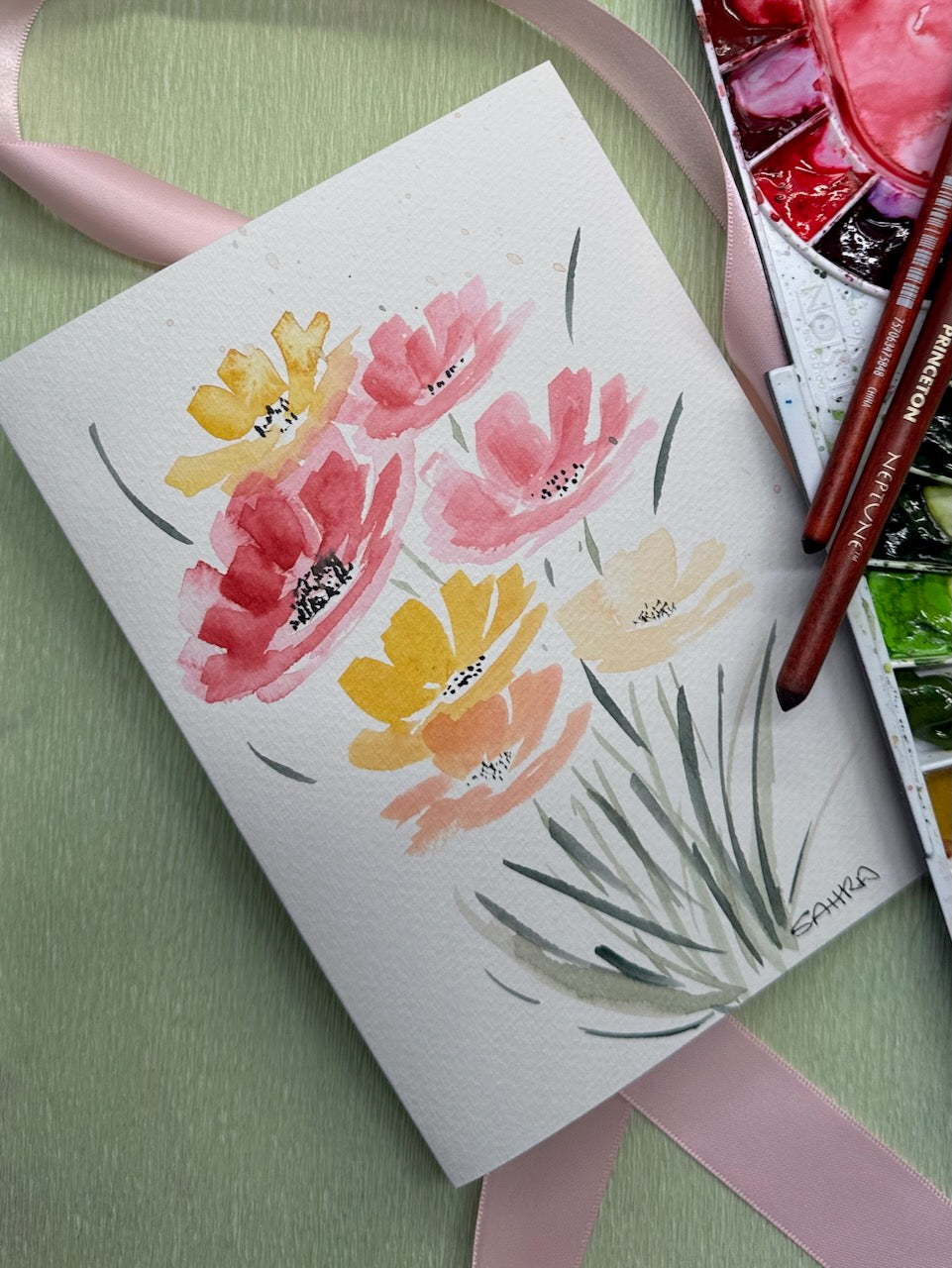 Hand Painted Greeting Cards Original Artworks