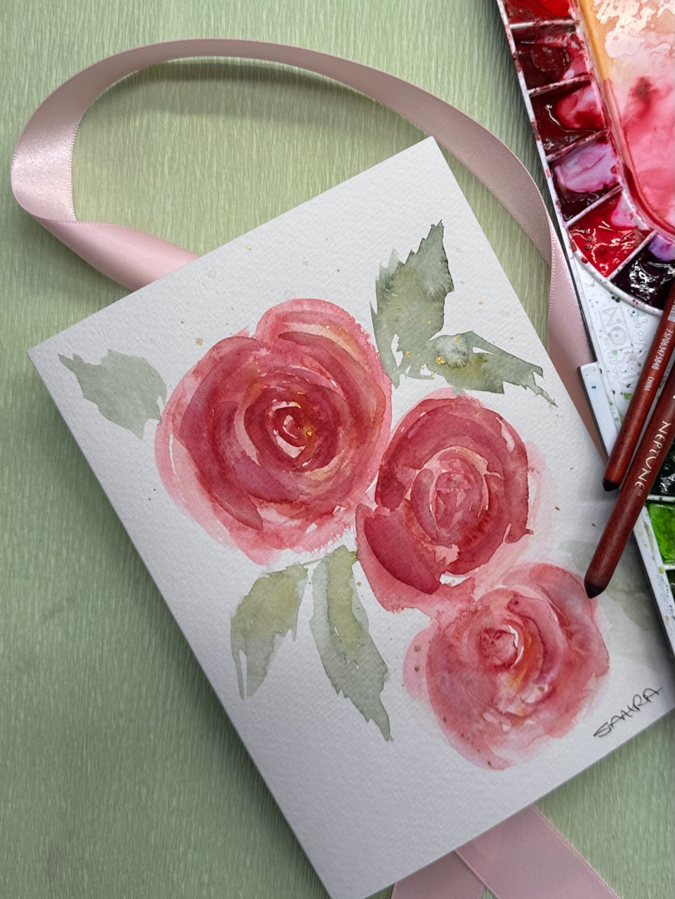 Hand Painted Greeting Cards Original Artworks